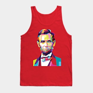 Abraham lincoln in Pop Art Tank Top